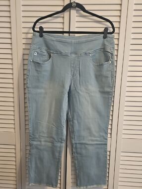 Belle by Kim Gravel light blue denim pants